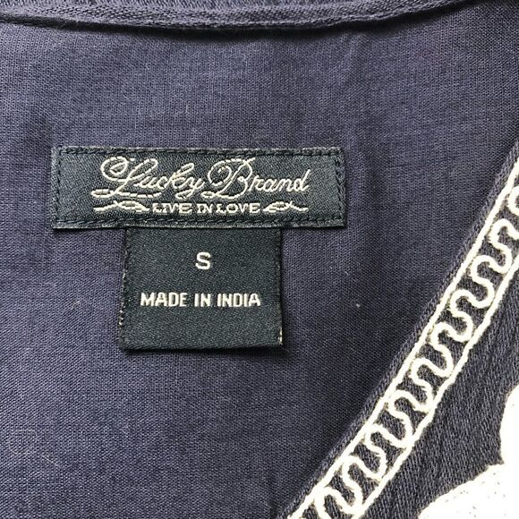 LUCKY BRAND EMBROIDERED SWING JACKET TIE FRONT - Picture 8 of 11